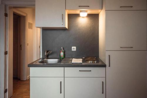 Η κουζίνα ή μικρή κουζίνα στο Deichkoje 3 Dagebüll