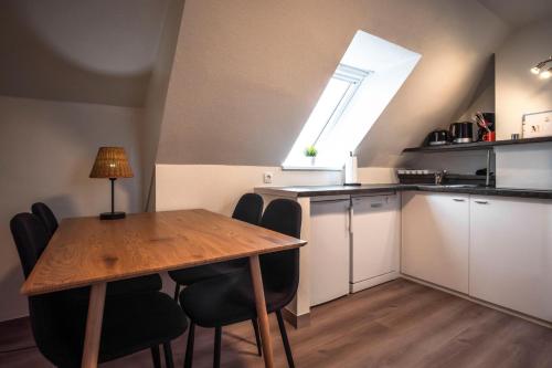 Η κουζίνα ή μικρή κουζίνα στο Deichkoje 5 Dagebüll