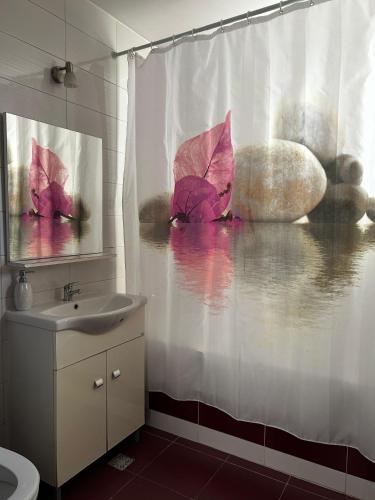 Koupelna v ubytování Apartament Cosmina's Dream