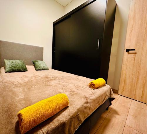 Postel nebo postele na pokoji v ubytování M&M Apartment IV SELF CHECK-IN