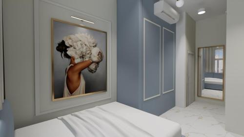 Postel nebo postele na pokoji v ubytování Art Apartments Warszawska 21 Katowice