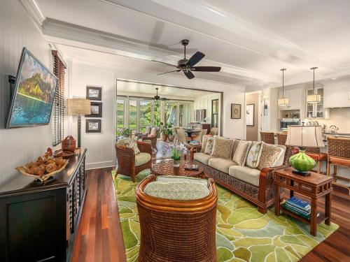 Posezení v ubytování Lodge at Kukuiula