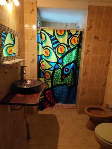 Et badeværelse på Edificio Maracuja - Departamentos