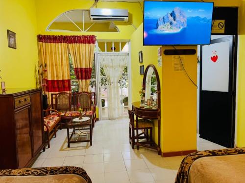 TV/trung tâm giải trí tại Hotel Magic Collinn