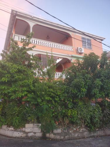 MahautにあるAshmak apartmentの茂みの前のオレンジ