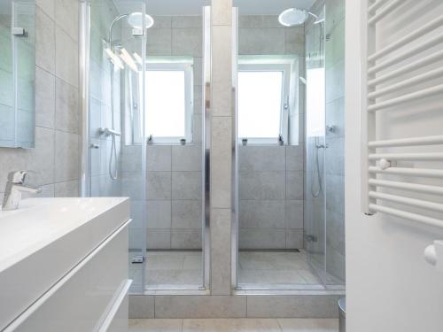 Koupelna v ubytování Brügglbach