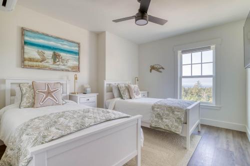 En eller flere senge i et værelse på White Heron