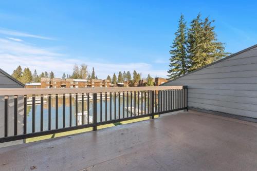 a balcony of a house with a fence at TKC0693- Keys Dream townhouse in South Lake Tahoe