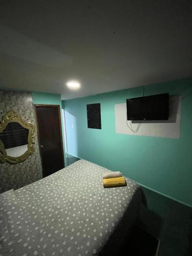 Ένα ή περισσότερα κρεβάτια σε δωμάτιο στο Hotel del valle 530 San Miguel