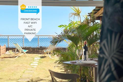 Air-conditioned sea access studio, fiber optic, parking