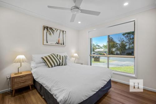 Postel nebo postele na pokoji v ubytování Pete's Retreat