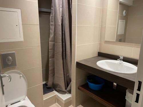 Koupelna v ubytování Gourette: Studio 4 pers, Piscine, Animaux admis - FR-1-860-50