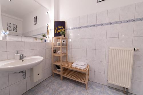 Koupelna v ubytování Cozy DOR Stilvolles Apt Parkplatz Netflix