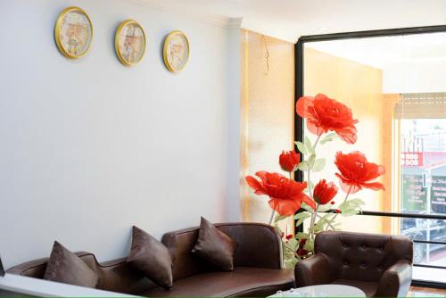 Χώρος καθιστικού στο Thanh Phương Hotel 2 Hà Giang