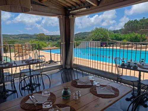 Swimmingpoolen hos eller tæt på Résidence Maora Village