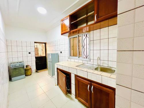 Kuchyň nebo kuchyňský kout v ubytování Larissa appartement