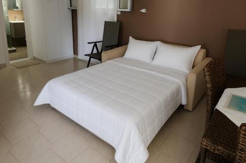 Ένα ή περισσότερα κρεβάτια σε δωμάτιο στο Katerina's House