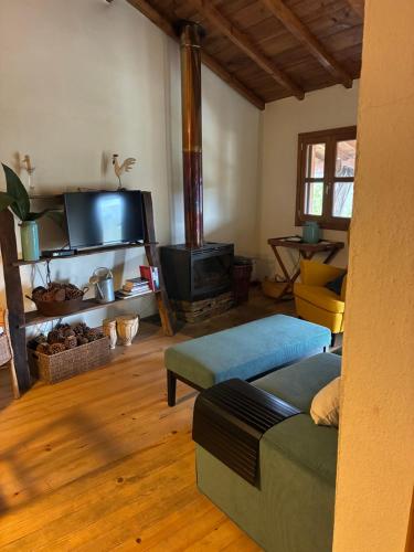 TV a/nebo společenská místnost v ubytování Casa dos Figos vistas fantásticas