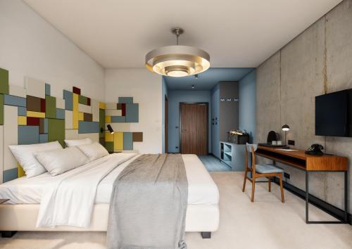 TV a/nebo společenská místnost v ubytování Arche Metalowiec Muszyna