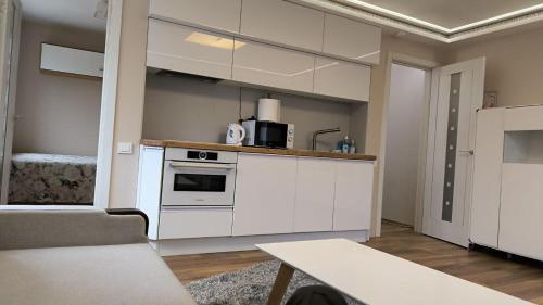 Una cocina o cocineta en Border studio Aleksandri