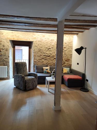 Posezení v ubytování La choza de arrobia n5 1`