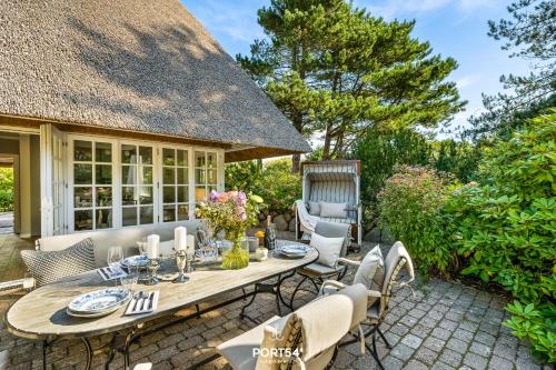 En have udenfor Ferienhaus Cäcilienhof Ost Kampen auf Sylt