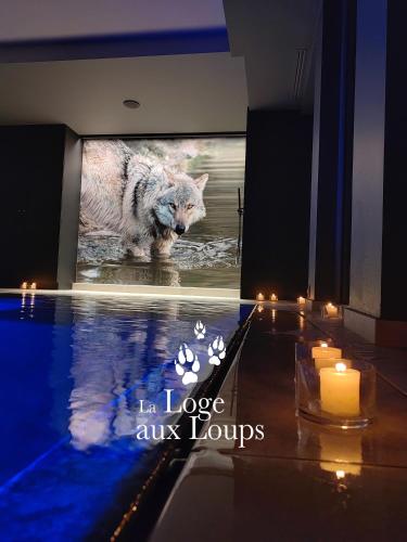La Loge aux Loups, à 100 m du lac, piscine intérieure, sauna, cheminée, local skis vélos