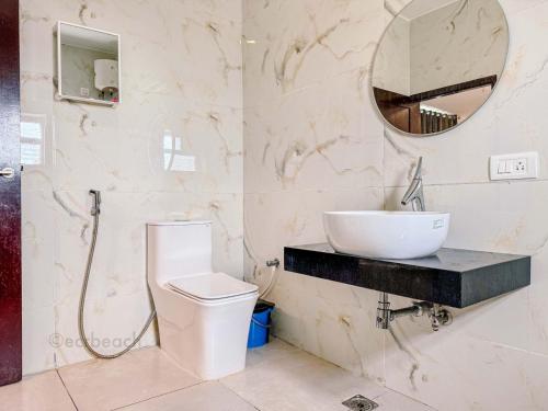 Koupelna v ubytování Ck hotel in