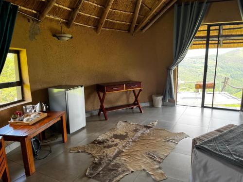 Posezení v ubytování Mountain Aloe Den