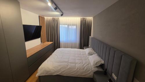 Postel nebo postele na pokoji v ubytování Above Village