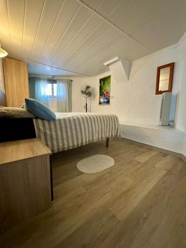 a large room with a bed and a couch at Rustige, nette vakantie woning met veel extra's in San Miguel de Salinas