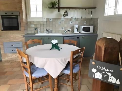 Kuchyň nebo kuchyňský kout v ubytování Gîte Naturma