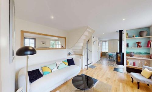 Posezení v ubytování Au bord de l'Odon