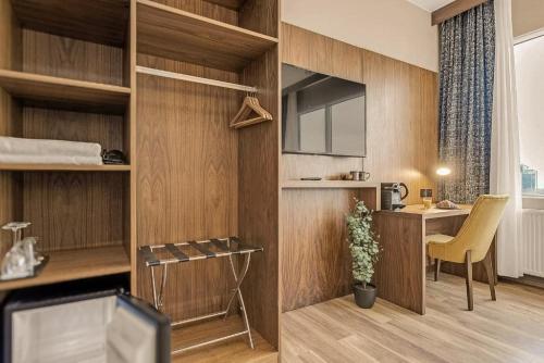 Η κουζίνα ή μικρή κουζίνα στο Hotel Muli