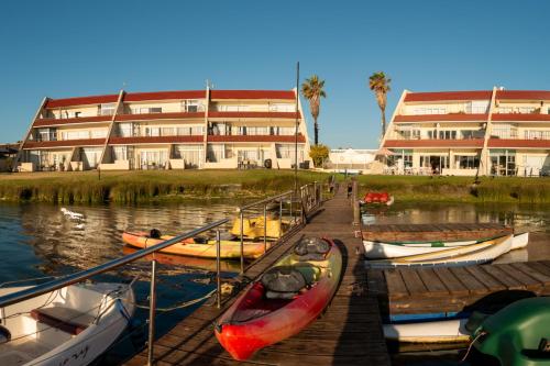 Výhled na řeku, která protéká v blízkosti apartmánu