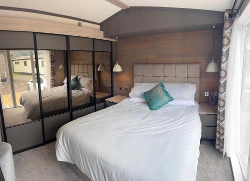 Ένα ή περισσότερα κρεβάτια σε δωμάτιο στο Lime Tree Lodge