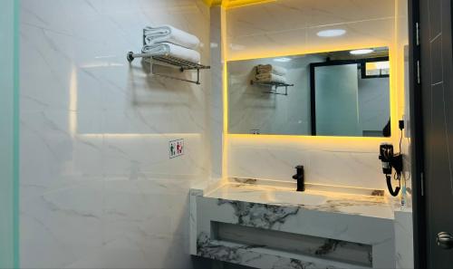 Koupelna v ubytování Fini Palace