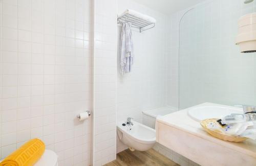 Koupelna v ubytování Hotel Ancora