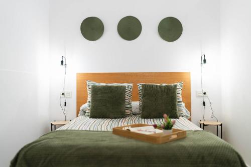 Postel nebo postele na pokoji v ubytování Elegante loft en Almería con zona de trabajo