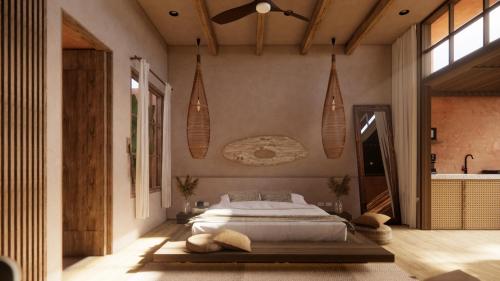 Postel nebo postele na pokoji v ubytování Lio Lio Suites