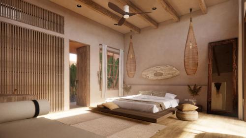 Postel nebo postele na pokoji v ubytování Lio Lio Suites