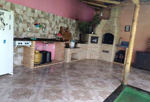 Kuchyň nebo kuchyňský kout v ubytování Casa Luar do Morro