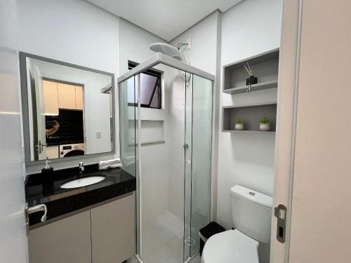 Ένα μπάνιο στο Max Lofts Residencial Flipchave MAX000