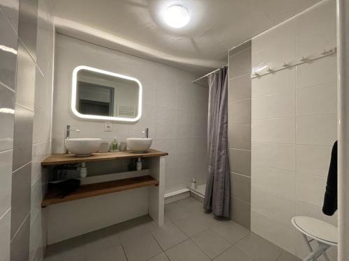 Koupelna v ubytování Martin aundienia