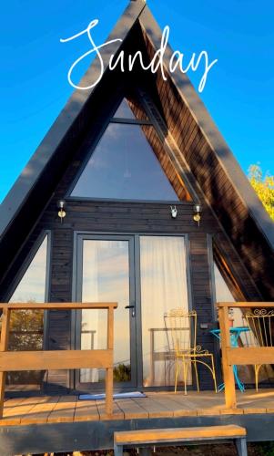 Balkón nebo terasa v ubytování Nino's cottage