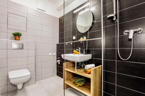 Ένα μπάνιο στο Výhledna Lipno Korzo