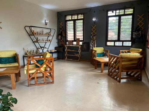 Posezení v ubytování Ngaali Nest