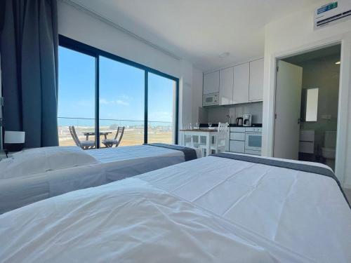 Postel nebo postele na pokoji v ubytování Studio Medsal