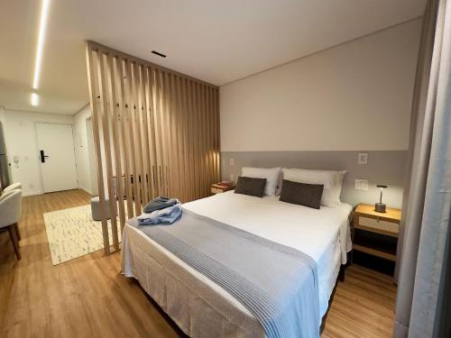 Postel nebo postele na pokoji v ubytování Pivô Franca