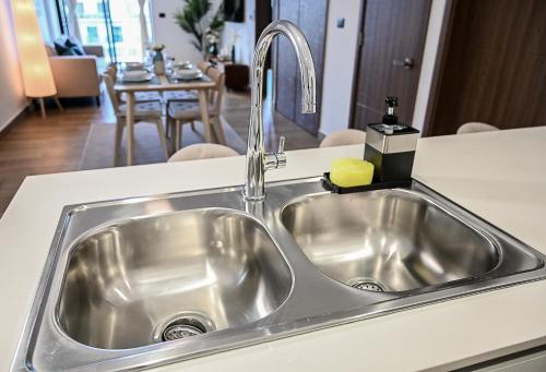 Η κουζίνα ή μικρή κουζίνα στο Central Park at Downtown Punta Cana